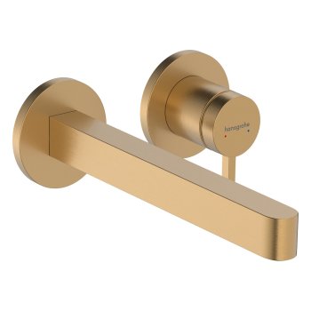 Смеситель для раковины Hansgrohe Finoris, скрытый монтаж, для монтажного бокса, излив 228 мм, шлифованная бронза